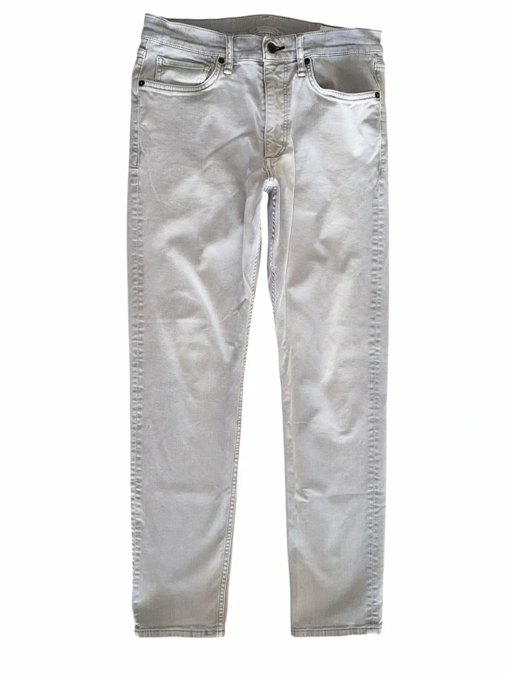 Rag & Bone Fit 2 Slim Jean Mens 31 Gray Stretch Denim Light Wash Premium Denim